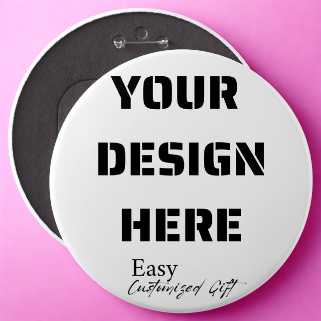 Botón redondo extra grande Pin 6" (Subido por el creador)