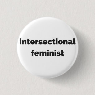 botón redondo feminista del intersectional