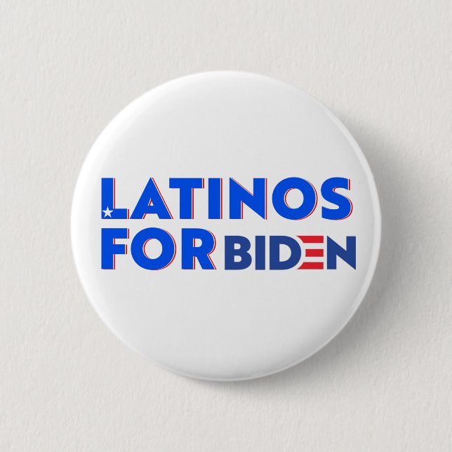Botón redondo Latinos para Joe Biden (Anverso)