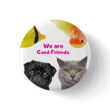 Botón redondo, pequeño, 1¼ pulgadas