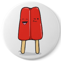 Botón redondo - Popsicles rojos