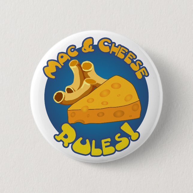 botón Reglas de Mac y Queso (Anverso)