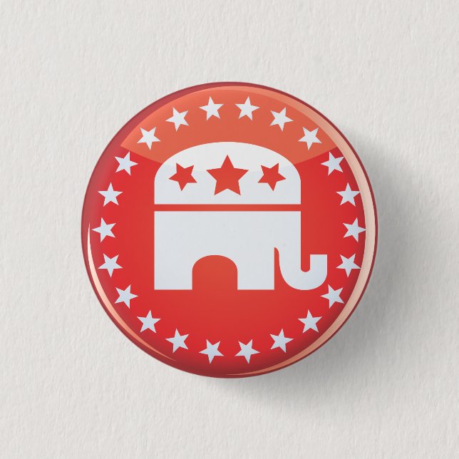 Botón republicano del elefante (Anverso)