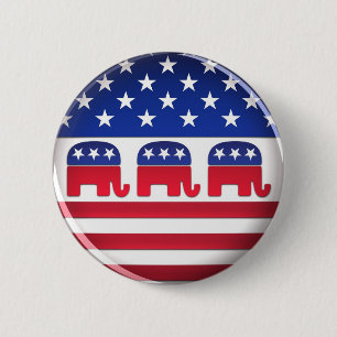 Botón republicano del voto - botón