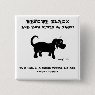 Botón Rescue Black Dogs