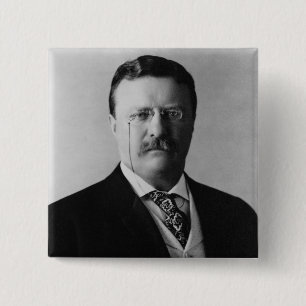 botón Retrato del presidente Theodore Roosevelt