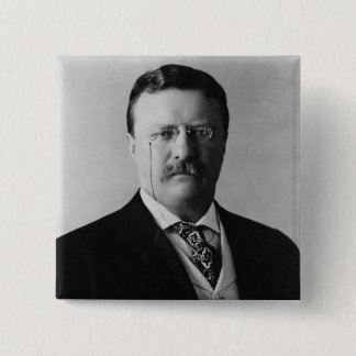 botón Retrato del presidente Theodore Roosevelt