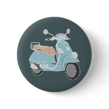 Botón retro de la vespa