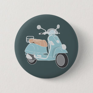 Botón retro de la vespa