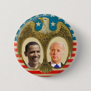 Botón retro de Obama Biden