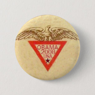 Botón retro de Obama Eagle