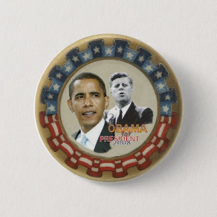 Botón retro de Obama/JFK