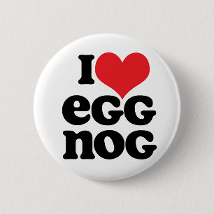 Botón Retro I love Egg Nog