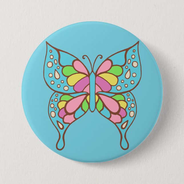 Botón Retro Mariposa (Anverso)