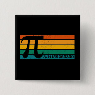 Botón Retro Pi Vintage