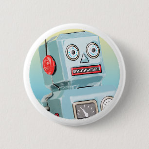 botón Retro Robot