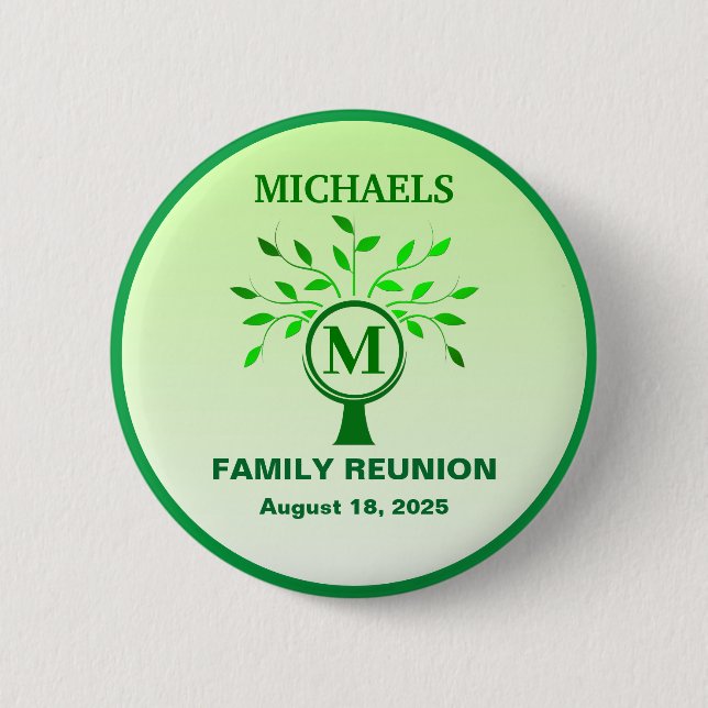 botón Reunión de familia de personalizable (Anverso)