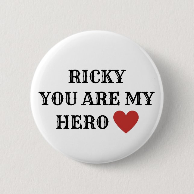 botón Ricky Hero (Anverso)