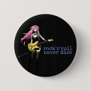 botón Rock negro ‘n Roll