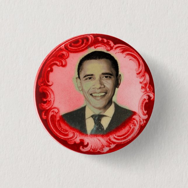 Botón ROJO de Obama (Anverso)
