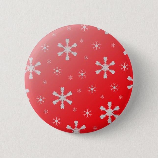 Botón rojo del copo de nieve (Anverso)