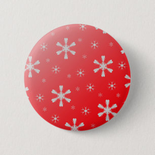 Botón rojo del copo de nieve