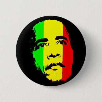 Botón rojo del oro verde de Obama