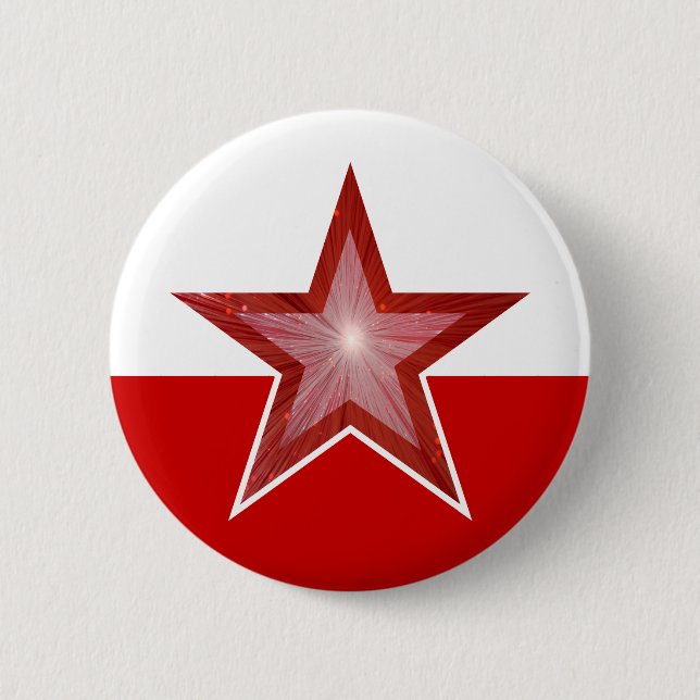 botón rojo estrella blanco rojo (Anverso)