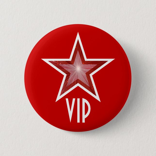 Botón rojo 'VIP' de la Estrella Roja (Anverso)