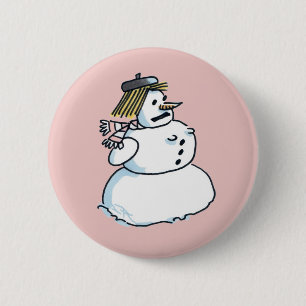 Botón rosa de la muñeca