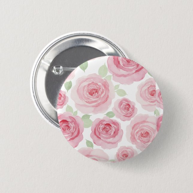 Botón Rosa Romántico (Anverso y reverso)