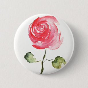 botón Rosa rosa