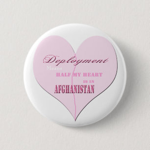 Botón rosado de Afganistán del despliegue del