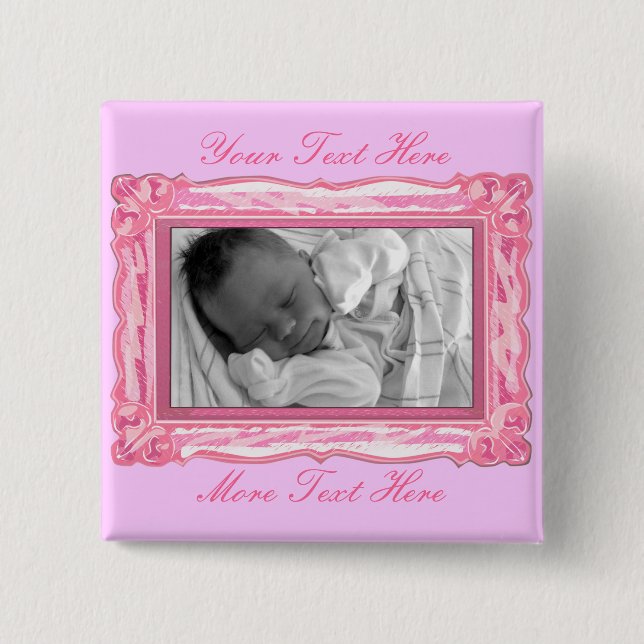 Botón rosado del marco (Anverso)