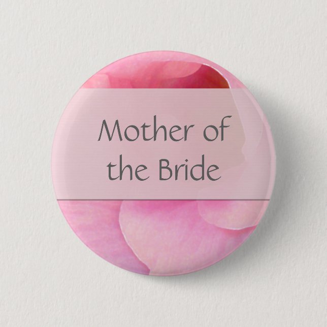 Botón rosado suave de la novia - modificado para (Anverso)