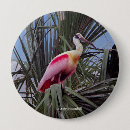 botón Roseate Spoonbill