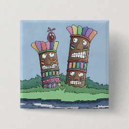 botón Rosebud de pájaro tiki