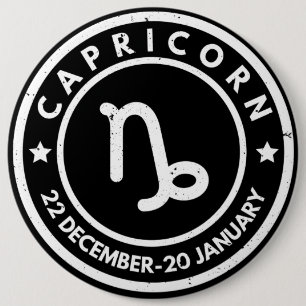 botón Rótulo Zodiac de Capricornio