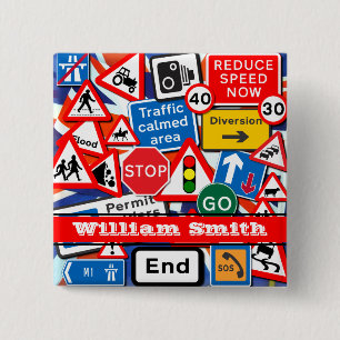 Botón Rótulos de carretera