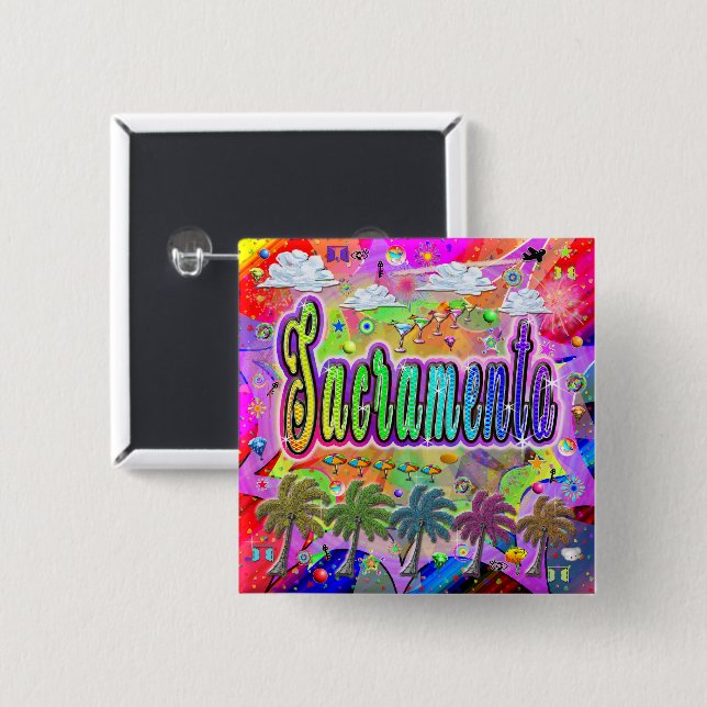 botón Sacramento Vista Express (Anverso y reverso)