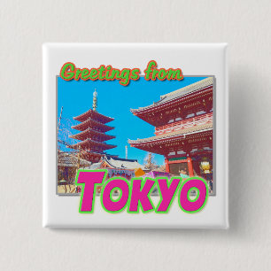 Botón "Saludos desde Tokio"