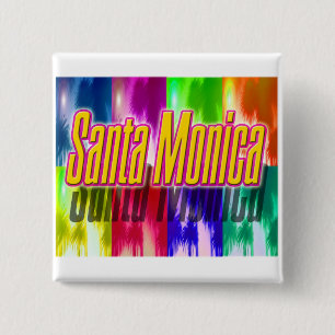 botón "Santa Mónica" de palmas coloridas