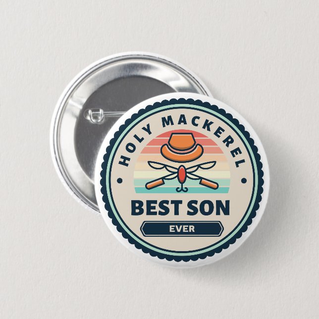 Botón - ¡Santo Caballa! Mejor Hijo de la Historia (Anverso y reverso)