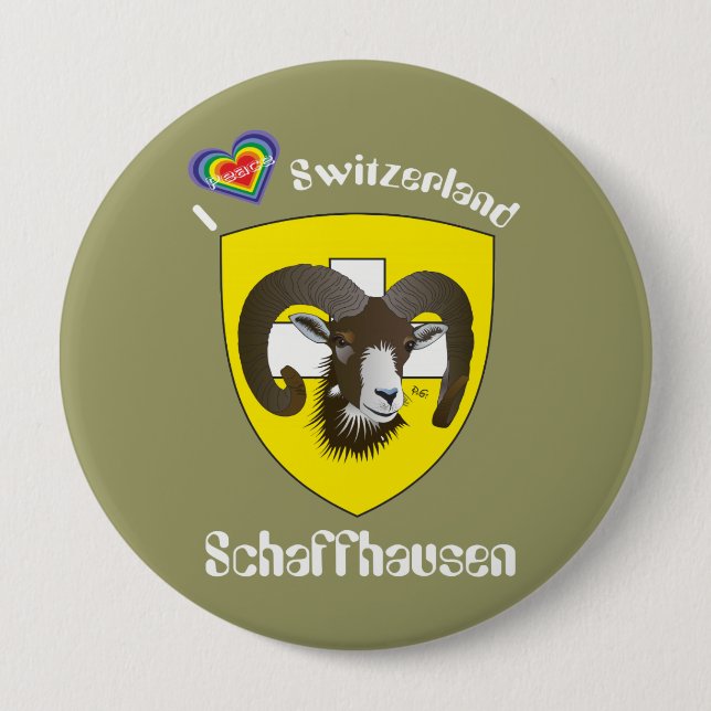 botón Schaffhausen Schweiz (Anverso)