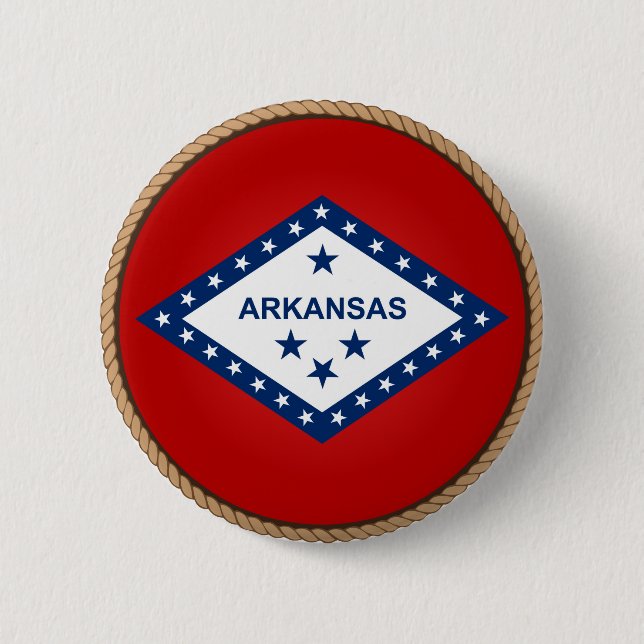 botón Sello de la bandera de Arkansas (Anverso)