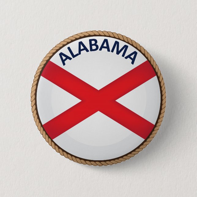 botón Sello de la bandera del estado de Alabama (Anverso)