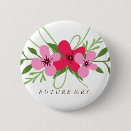 Botón - señora futura floral