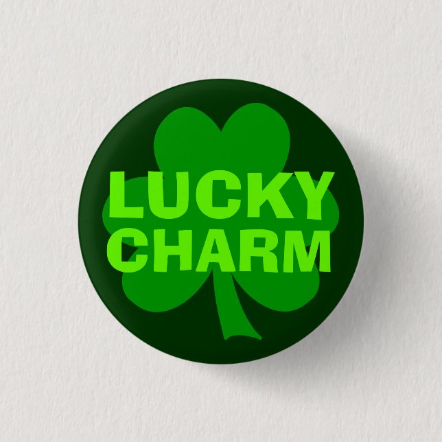 Botón Shamrock de encanto verde (Anverso)