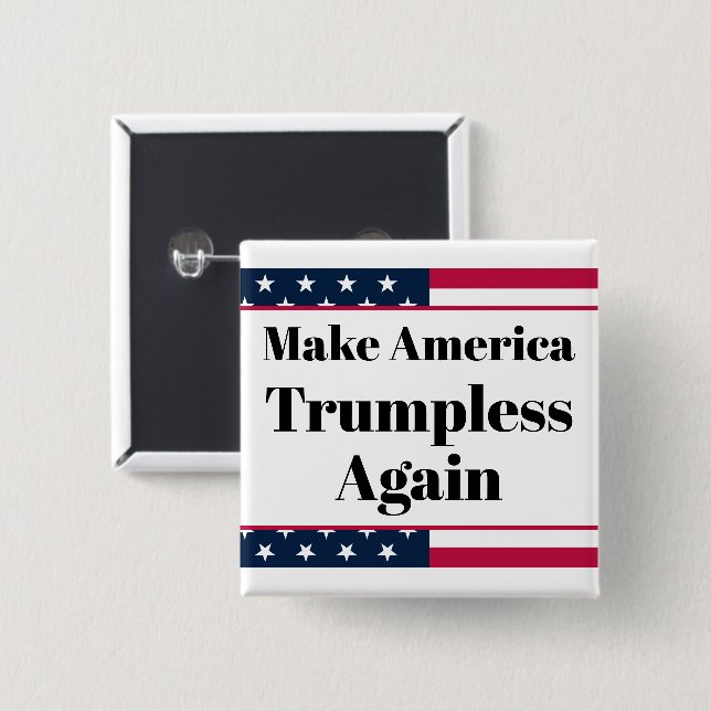 Botón sin Trump (Anverso y reverso)