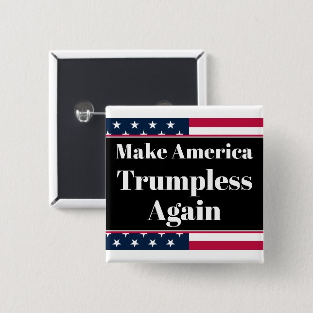 Botón sin Trump (Anverso y reverso)